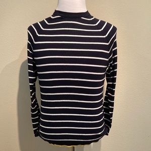 Denim&Flower Knit Wear Fall 2019 Navy/White Stripe